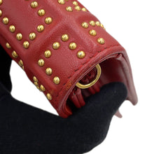 Load image into Gallery viewer, Dior Diorama Studded ChainShoulder Red Leather