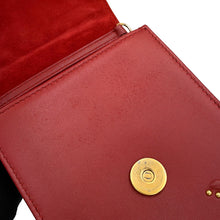 Load image into Gallery viewer, Dior Diorama Studded ChainShoulder Red Leather