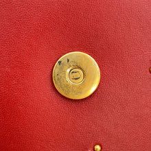 Load image into Gallery viewer, Dior Diorama Studded ChainShoulder Red Leather