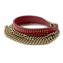 Load image into Gallery viewer, Dior Diorama Studded ChainShoulder Red Leather