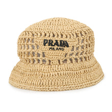 Load image into Gallery viewer, PRADA Bucket hat Size S/57㎝ Natural1HC137 Viscose Rayon 100%