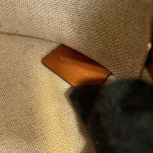 Load image into Gallery viewer, CELINE Round Shoulder Bag Off-white/Tan Canvas Leather