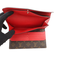 将图像加载到图库查看器中,LOUIS VUITTON Portefeuille Marie-Lou Ron CoquelicotM60727 Monogram