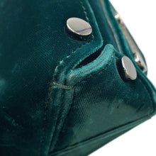 Load image into Gallery viewer, JIMMY CHOO LOCKETT PRETITE ChainShoulder Bag Green Velour