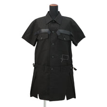 Load image into Gallery viewer, Sacai sacai x WTAPS short-sleeved dress Size 2 Black25-07771 Cotton100%
