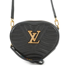 将图像加载到图库查看器中,LOUIS VUITTON New Wave Heart Bag NoirM52796 Calf Leather