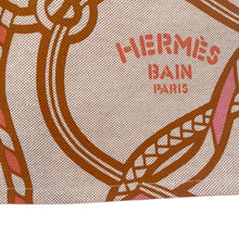 Load image into Gallery viewer, HERMES Trace Marant flat pouch Tan/Orange/Rose Cotton100% Size GM