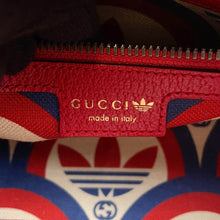 将图像加载到图库查看器中,GUCCI Adidas Logo Shoulder Bag Red/White702427 Leather