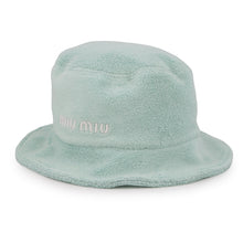 Load image into Gallery viewer, MIUMIU Pile hat Size S/57㎝ Mint Green Cotton90% Polyamide10%