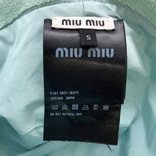 Load image into Gallery viewer, MIUMIU Pile hat Size S/57㎝ Mint Green Cotton90% Polyamide10%