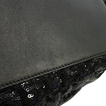 Load image into Gallery viewer, DOLCE&GABBANA ChainShoulder Tote Black Sequins Leather