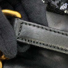 Load image into Gallery viewer, DOLCE&GABBANA ChainShoulder Tote Black Sequins Leather