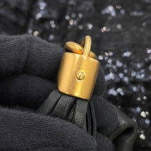 Load image into Gallery viewer, DOLCE&GABBANA ChainShoulder Tote Black Sequins Leather