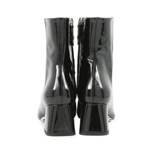 Load image into Gallery viewer, LOUIS VUITTON LV x YK short boots Noir/White Patent Leather Plastic Infinity Dot Size 36