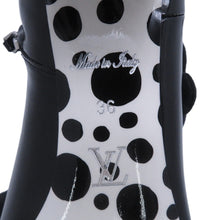Load image into Gallery viewer, LOUIS VUITTON LV x YK short boots Noir/White Patent Leather Plastic Infinity Dot Size 36