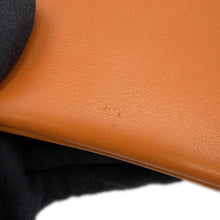 将图像加载到图库查看器中,LOEWE Cross Line Clutch Bag Brown Leather