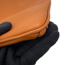 将图像加载到图库查看器中,LOEWE Cross Line Clutch Bag Brown Leather