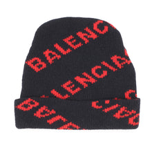 将图像加载到图库查看器中,BALENCIAGA Knit cap Navy/Red Wool 95% Polyester4% Polyamide1%