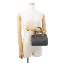 Load image into Gallery viewer, CELINE Triomphe Boston 2-Way Handbag Tan197582 PVC Leather Size Small