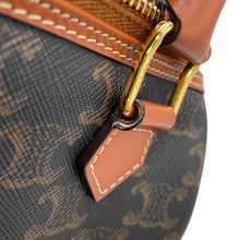 Load image into Gallery viewer, CELINE Triomphe Boston 2-Way Handbag Tan197582 PVC Leather Size Small