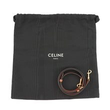 将图像加载到图库查看器中,CELINE Triomphe Boston 2-Way Handbag Tan197582 PVC Leather Size Small