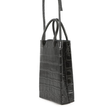 将图像加载到图库查看器中,BALENCIAGA Shopping phone holder Black593826 Leather