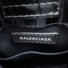 将图像加载到图库查看器中,BALENCIAGA Shopping phone holder Black593826 Leather