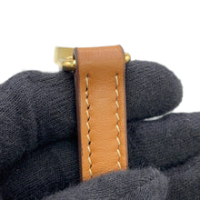 Load image into Gallery viewer, MIUMIU Crochet Fabric Tote Natural/Cognac5BA283 Raffia Leather