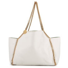 将图像加载到图库查看器中,Stella McCartney Falabella Large Reversible Tote Off-white/Light Green507185 Polyester