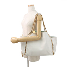 将图像加载到图库查看器中,Stella McCartney Falabella Large Reversible Tote Off-white/Light Green507185 Polyester