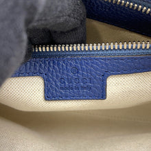 将图像加载到图库查看器中,GUCCI jumbo GG messenger bag Navy761747 Leather Size Small