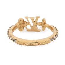将图像加载到图库查看器中,LOUIS VUITTON LVIconic Ring Size M GoldM1461M Gold Plated