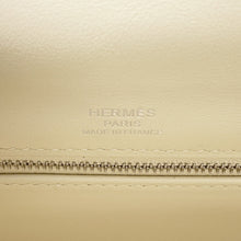 将图像加载到图库查看器中,HERMES Kelly Sellier Nata / Jaune Citron Toile H Swift Leather Size 28