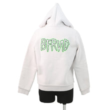 将图像加载到图库查看器中,BALENCIAGA BFRND Small Zip-Up Hoodie Size L Light Gray788243 Cotton98% Polyurethane2%