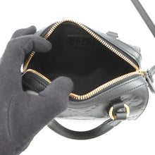 将图像加载到图库查看器中,GUCCI GG Super Mini 2WAY Handbag Black790130 Leather