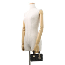 将图像加载到图库查看器中,Dior Lady D-Joy Cannage 3-way Bag BlackS0910ONGE Lambskin Size micro