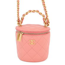 Load image into Gallery viewer, CHANEL Vanity Top Handle ChainShoulder Bag Pink Lambskin Size Mini