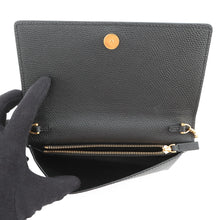 将图像加载到图库查看器中,Valentino Garavani V Logo Signature Chain Wallet Black7W0P0W42SNP Calf Leather