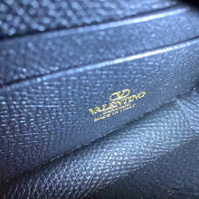 将图像加载到图库查看器中,Valentino Garavani V Logo Signature Chain Wallet Black7W0P0W42SNP Calf Leather