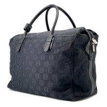 将图像加载到图库查看器中,LOEWE Anagram Boston Black Canvas Leather