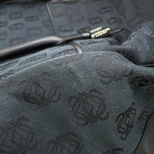 将图像加载到图库查看器中,LOEWE Anagram Boston Black Canvas Leather