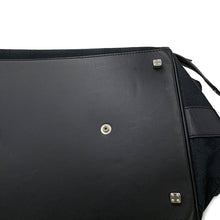 将图像加载到图库查看器中,LOEWE Anagram Boston Black Canvas Leather