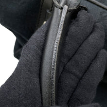 将图像加载到图库查看器中,LOEWE Anagram Boston Black Canvas Leather