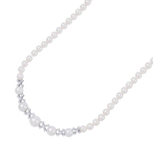 Load image into Gallery viewer, TASAKI PearlxDiamond Necklace 18K White Gold