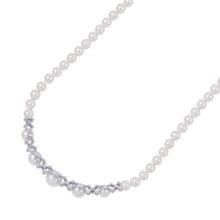 Load image into Gallery viewer, TASAKI PearlxDiamond Necklace 18K White Gold