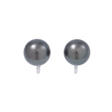 Load image into Gallery viewer, TASAKI Black Pearl Gradation Necklace and Earring Set 18K White Gold