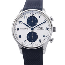 Load image into Gallery viewer, IWC Portugieser Chronograph W41mm Stainless Steel Rubber White DialIW371620