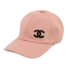Load image into Gallery viewer, CHANEL CC Logo Baseball Cap PinkAA9698 Cotton100%