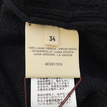 将图像加载到图库查看器中,HERMES H motif knit Size 34 Black3H2617D4 Wool100%