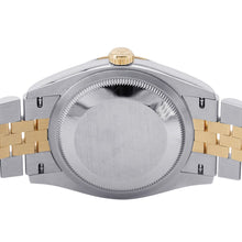 将图像加载到图库查看器中,ROLEX Datejust 36 W36mm Stainless Steel K18YG Bright Black Dial126233G